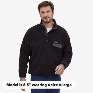 Brand New Men's XL Black Patagonia Pullover